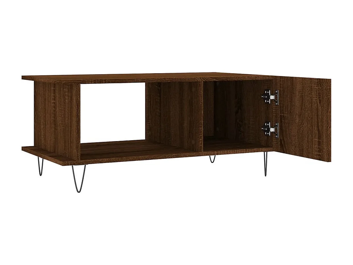 Couchtisch-Wohnzimmertisch-Beistelltische Braun Eichen-Optik 90x50x40 cm Holzwerkstoff SHL15324