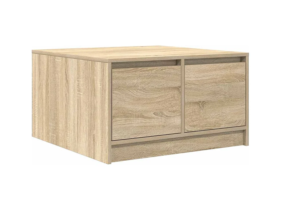 Table basse salon-Table d'appoint avec tiroirs chêne sonoma 70,5x70x40 cm SHL69385