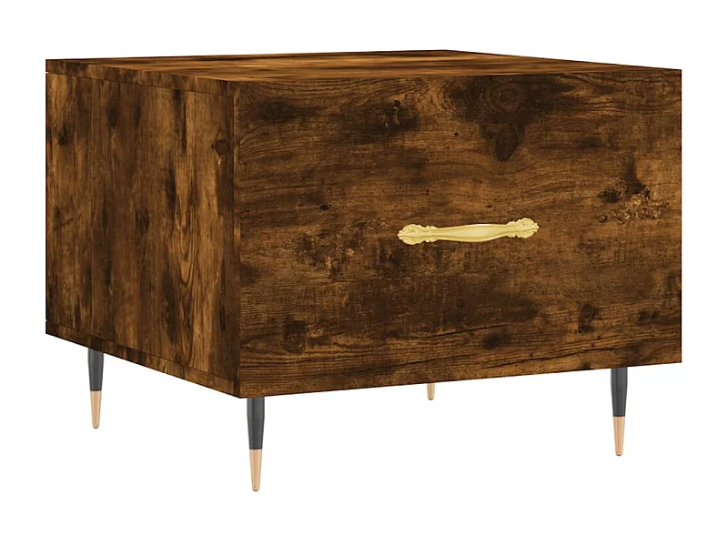 Table basse salon-Table d'appoint Chêne fumé 50x50x40 cm Bois d'ingénierie SHL9218