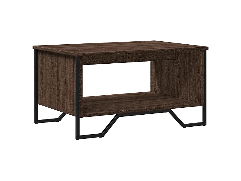 Table basse salon-Table d'appoint chêne marron 75x51x40 cm bois d'ingénierie SHL62372