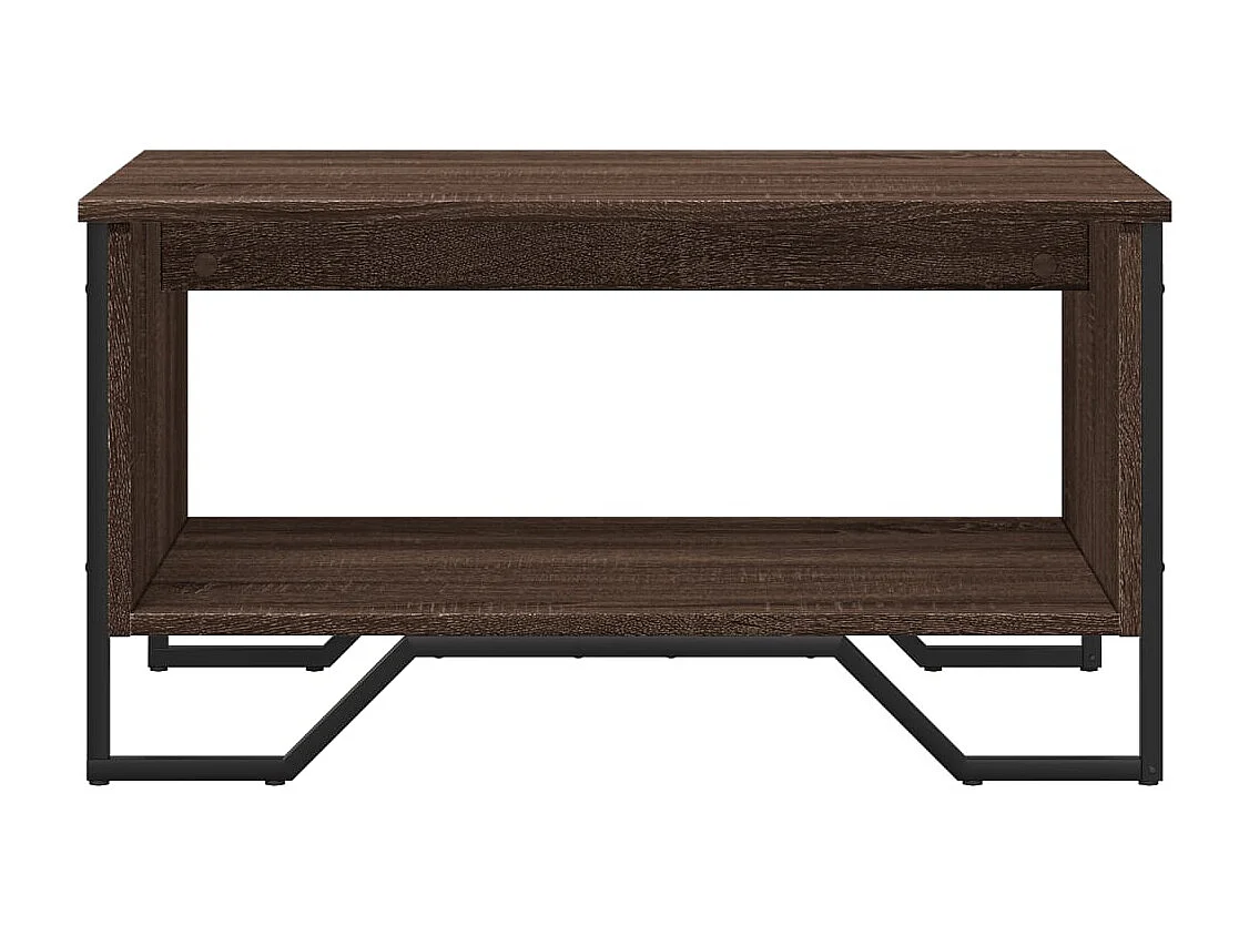 Mesa de centro-Mesa auxiliar madera maciza de mango y hierro 110x50x40 cm SHL2384