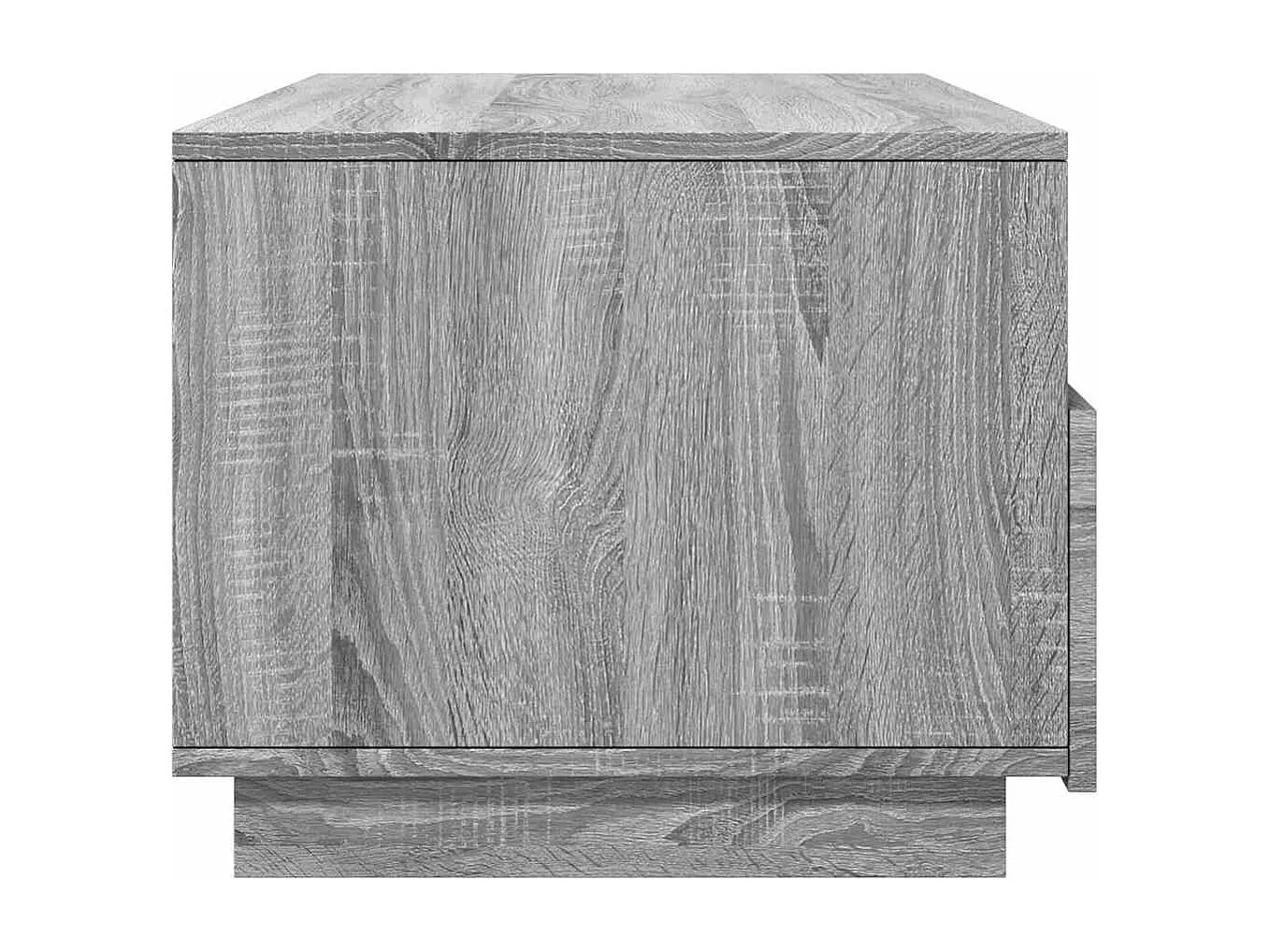 Mesa de centro | Mesa de apoio com luzes LED 90x49x40 cm cinzento sonoma