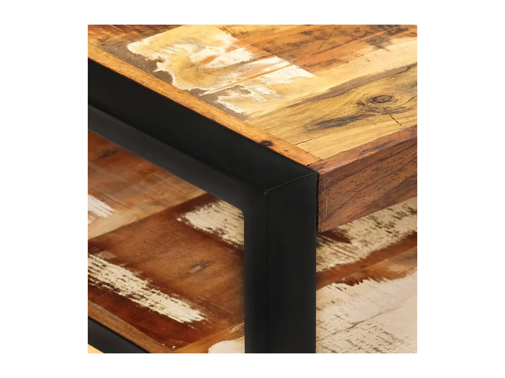 Mesa de centro | Mesa auxiliar 2 uds madera ingeniería roble ahumado 50x50x40cm SHL4869