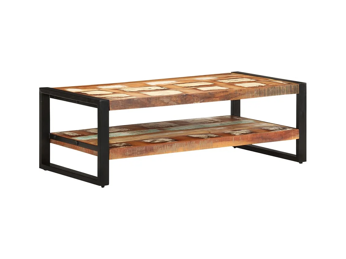 Mesa de centro | Mesa auxiliar 2 uds madera ingeniería roble ahumado 50x50x40cm SHL4869