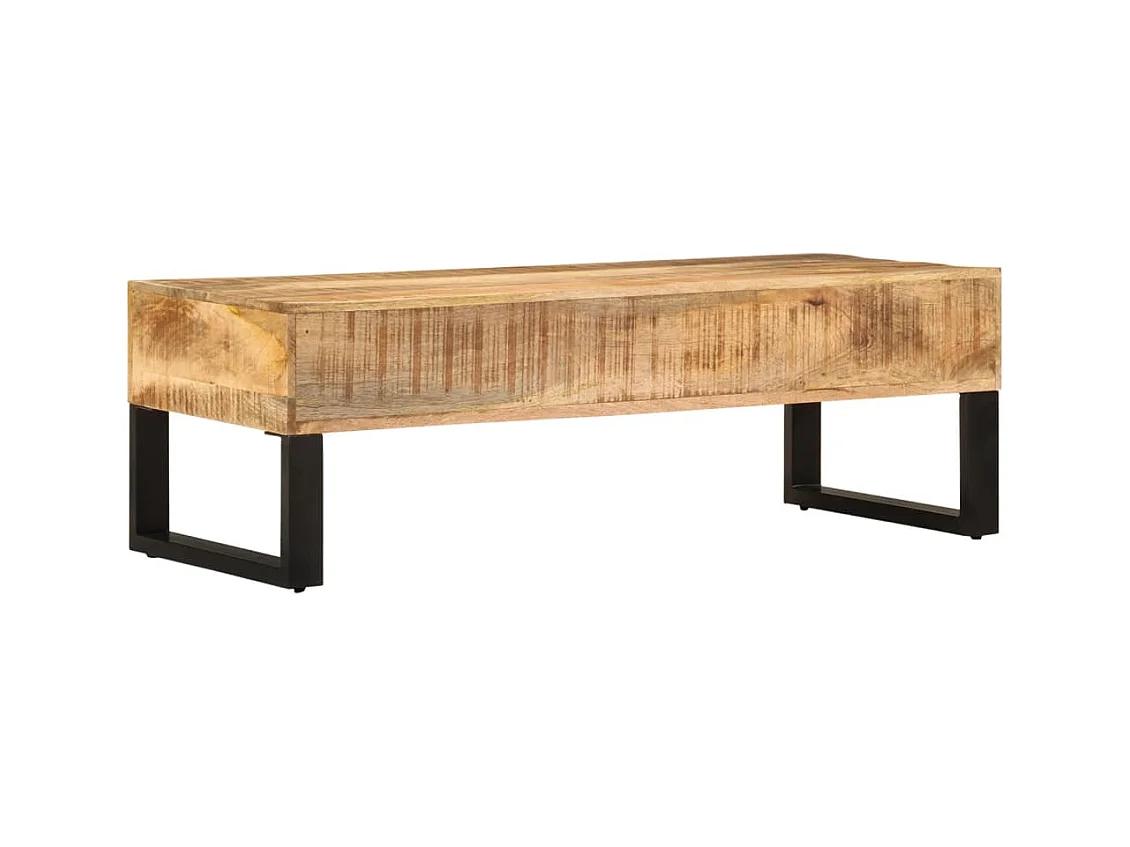 Mesa de centro | Mesa de café | Mesa auxiliar Marrón 40x40x38 cm madera maciza de mango SHL2975