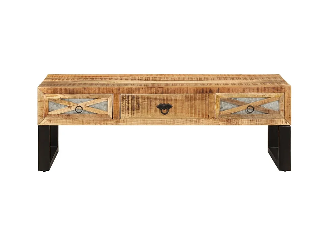 Table basse salon-Table d'appoint 110x50x38 cm bois de manguier massif SHL1377