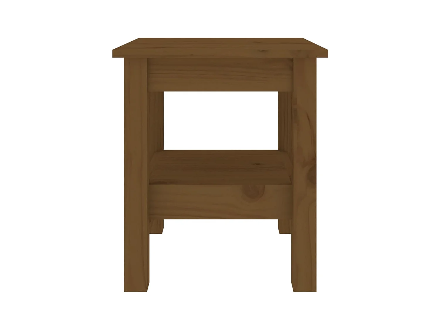 Table basse salon-Table d'appoint Marron miel 35x35x40 cm Bois massif de pin SHL15107