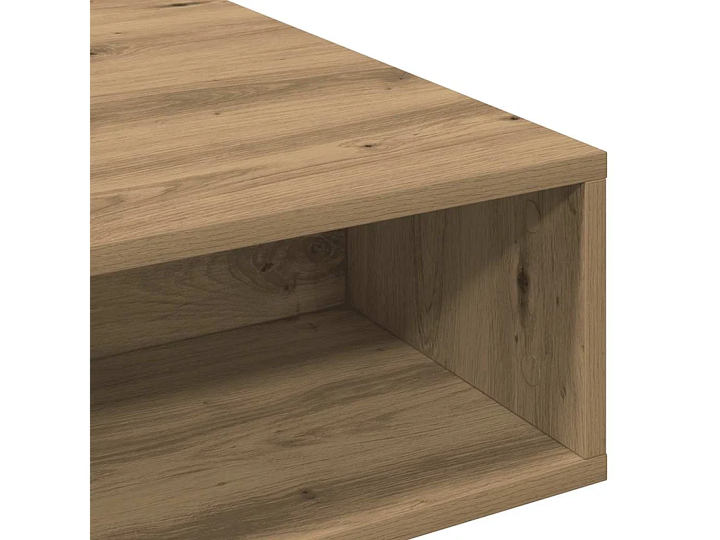 Table basse salon-Table à thé chêne artisanal 105x55x32 cm bois d'ingénierie SHL69352