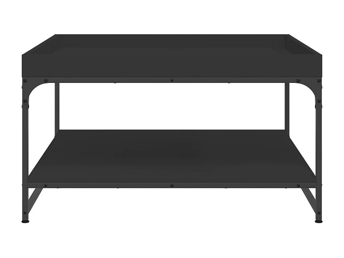Mesa de centro | Mesa auxiliar y LED madera ingeniería marrón roble 70x50x30 cm SHL279343