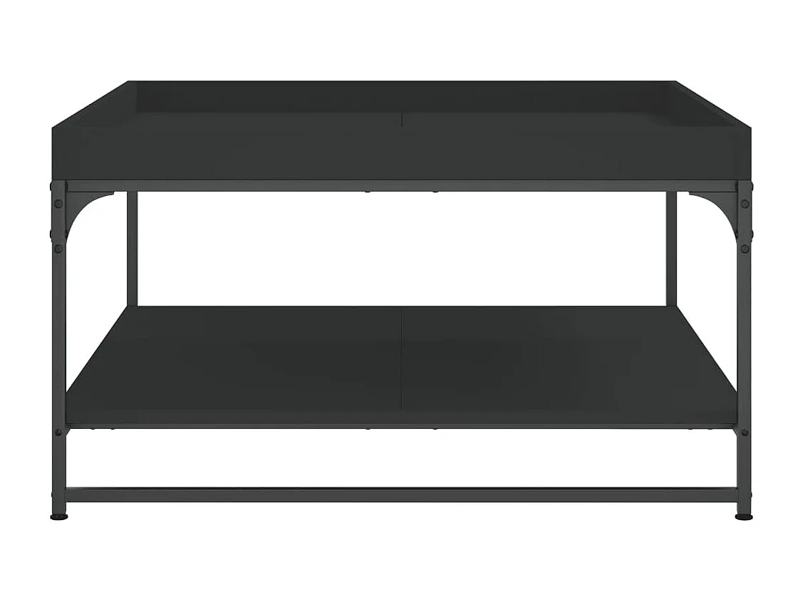 Mesa de centro | Mesa auxiliar y LED madera ingeniería marrón roble 70x50x30 cm SHL279343