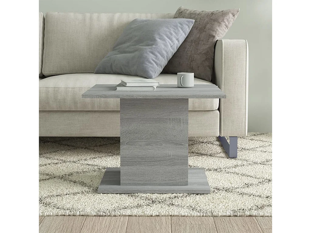 Couchtisch-Sofatisch-Beistelltische Grau Sonoma 55,5x55,5x40 cm Holzwerkstoff SHL50764