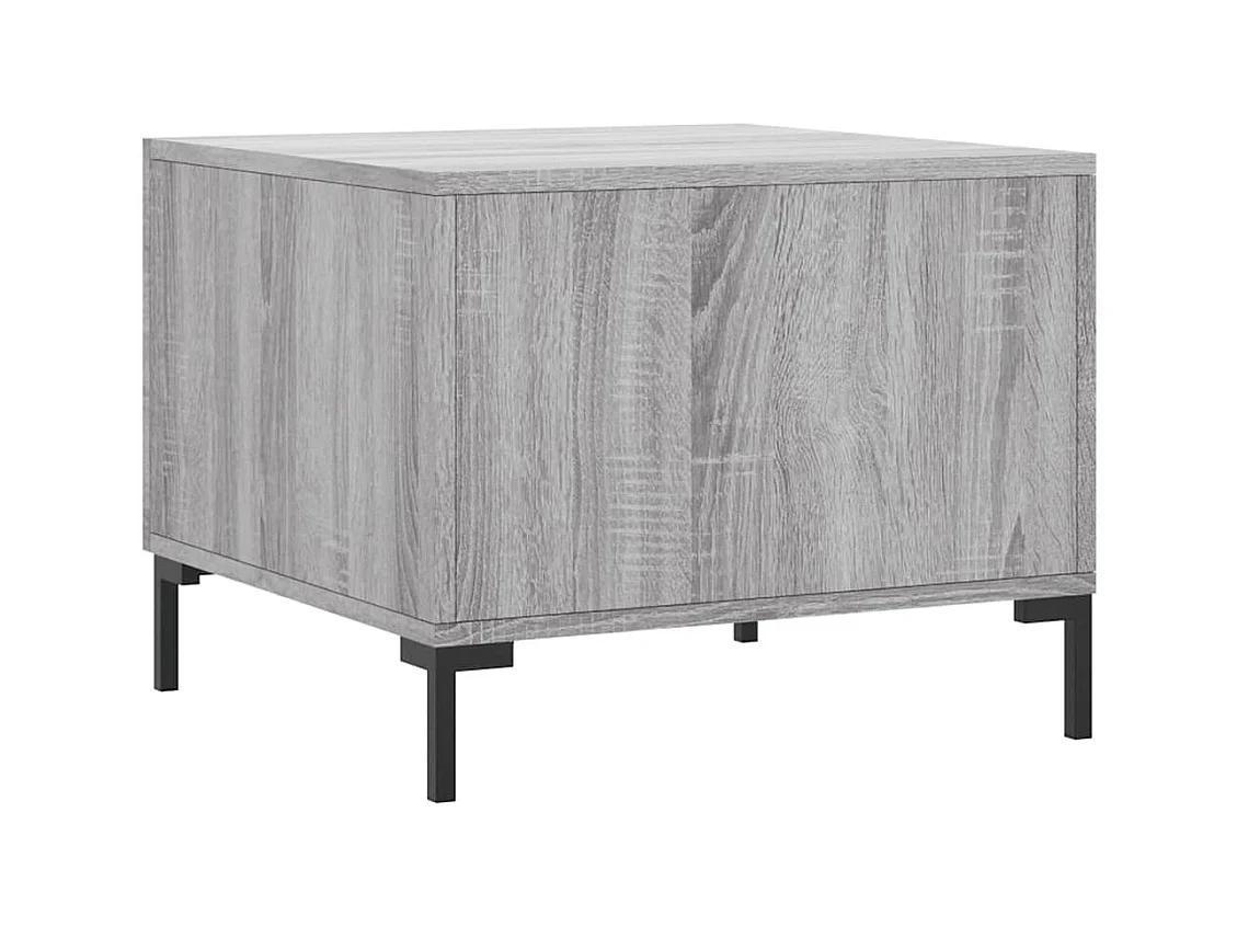 Conjunto de 2 Mesas de Centro | Mesa de apoio | Mesa de café 50x50x40 cm madeira proc. sonoma cinza