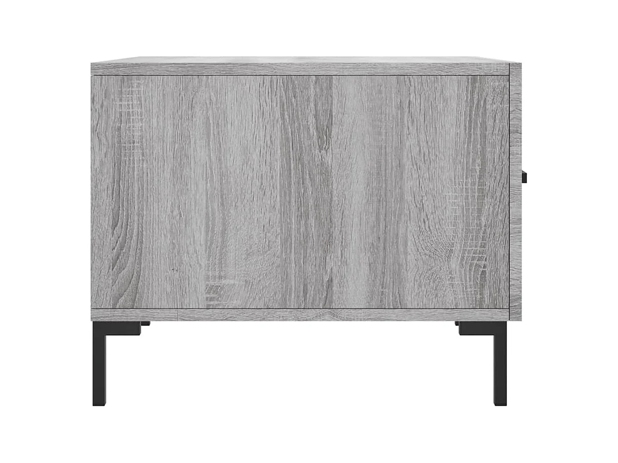 Conjunto de 2 Mesas de Centro | Mesa de apoio | Mesa de café 50x50x40 cm madeira proc. sonoma cinza