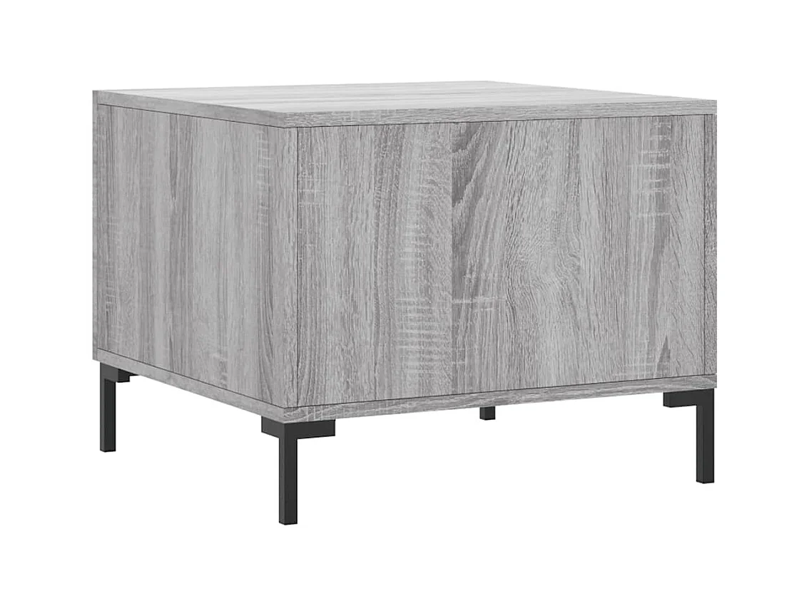Conjunto de 2 Mesas de Centro | Mesa de apoio | Mesa de café 50x50x40 cm madeira proc. sonoma cinza