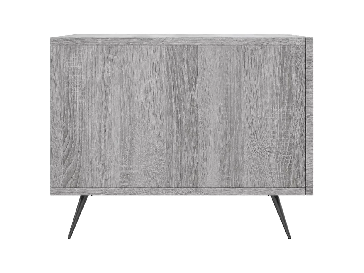 Mesa de centro | Mesa auxiliar madera de ingeniería roble ahumado 79x49x41 cm SHL251838