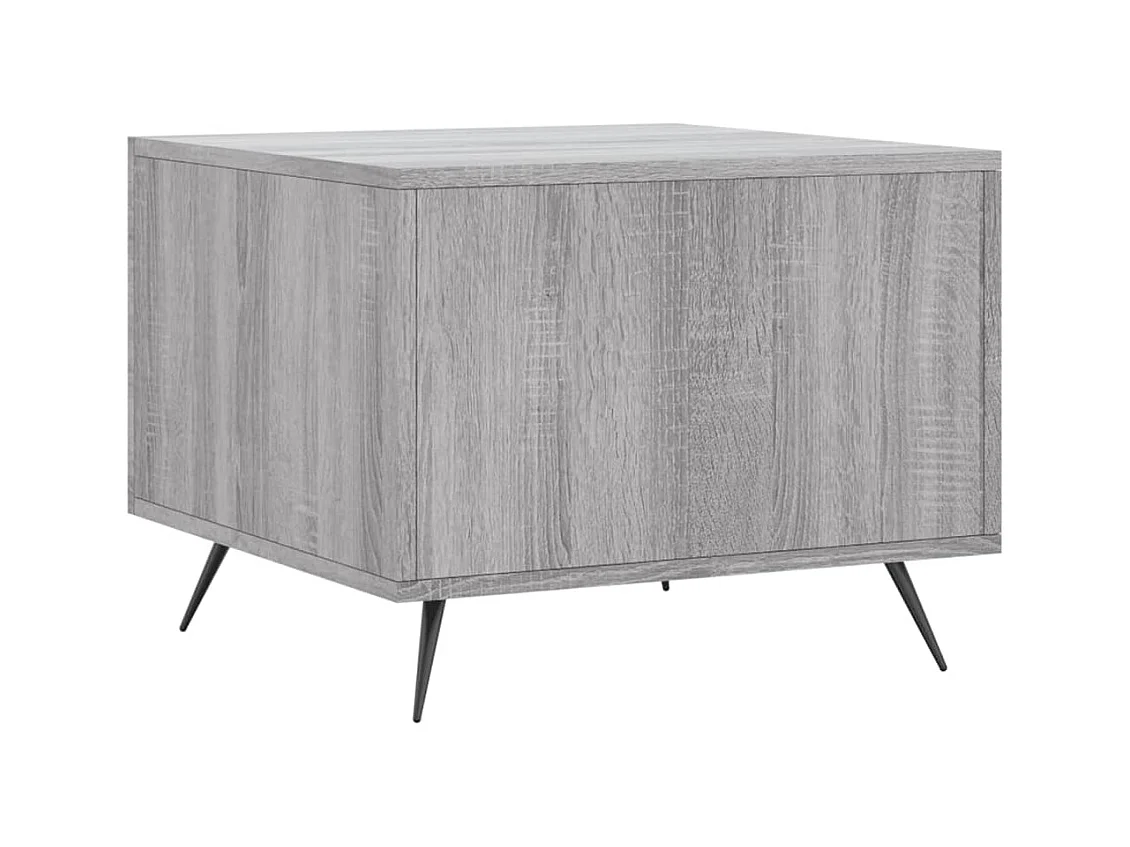 Mesa de centro | Mesa auxiliar madera de ingeniería roble ahumado 79x49x41 cm SHL251838