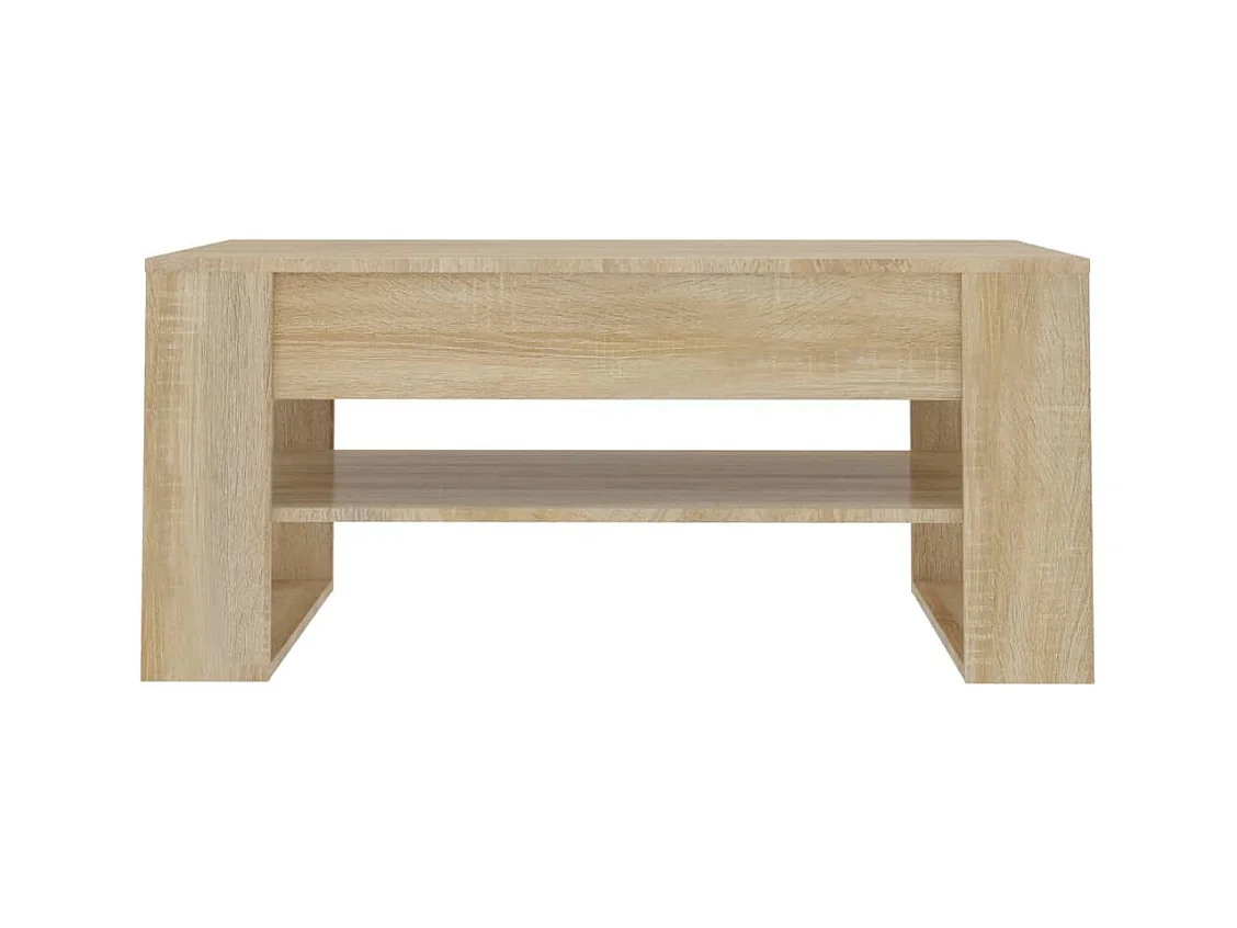 Mesa de centro | Mesa auxiliar de madera maciza de pino negro 80x40x35 cm SHL2228