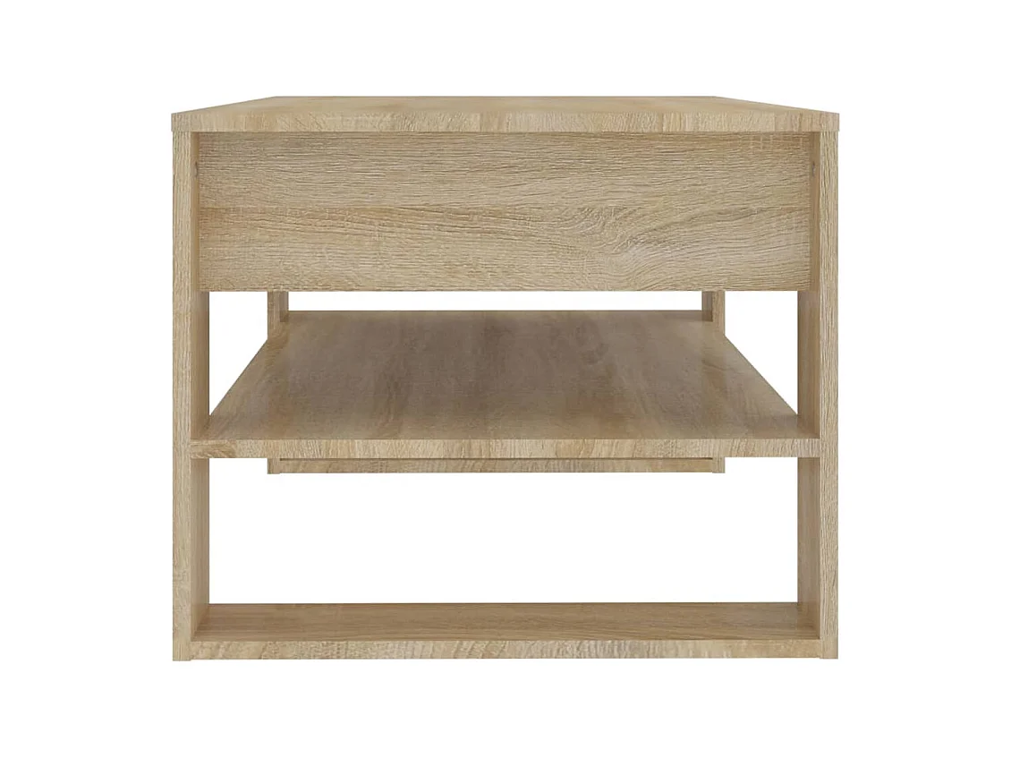 Table basse salon-Table d'appoint chêne sonoma 102x55x45 cm bois d'ingénierie SHL20357