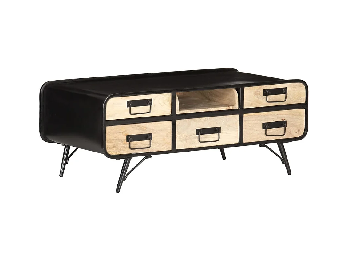 Mesa de centro | Mesa de café | Mesa auxiliar Roble artisan 85x55x31 cm Madera contrachapada SHL636