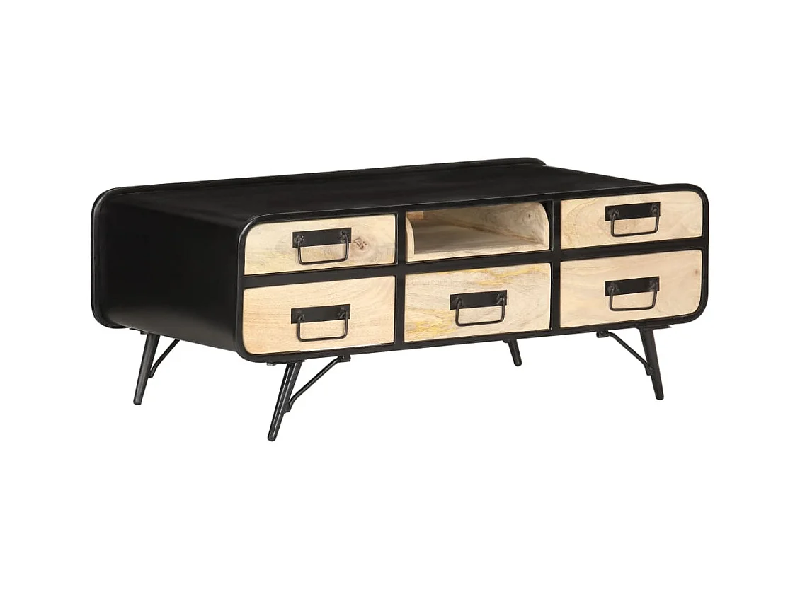 Mesa de centro | Mesa de café | Mesa auxiliar Roble artisan 85x55x31 cm Madera contrachapada SHL636