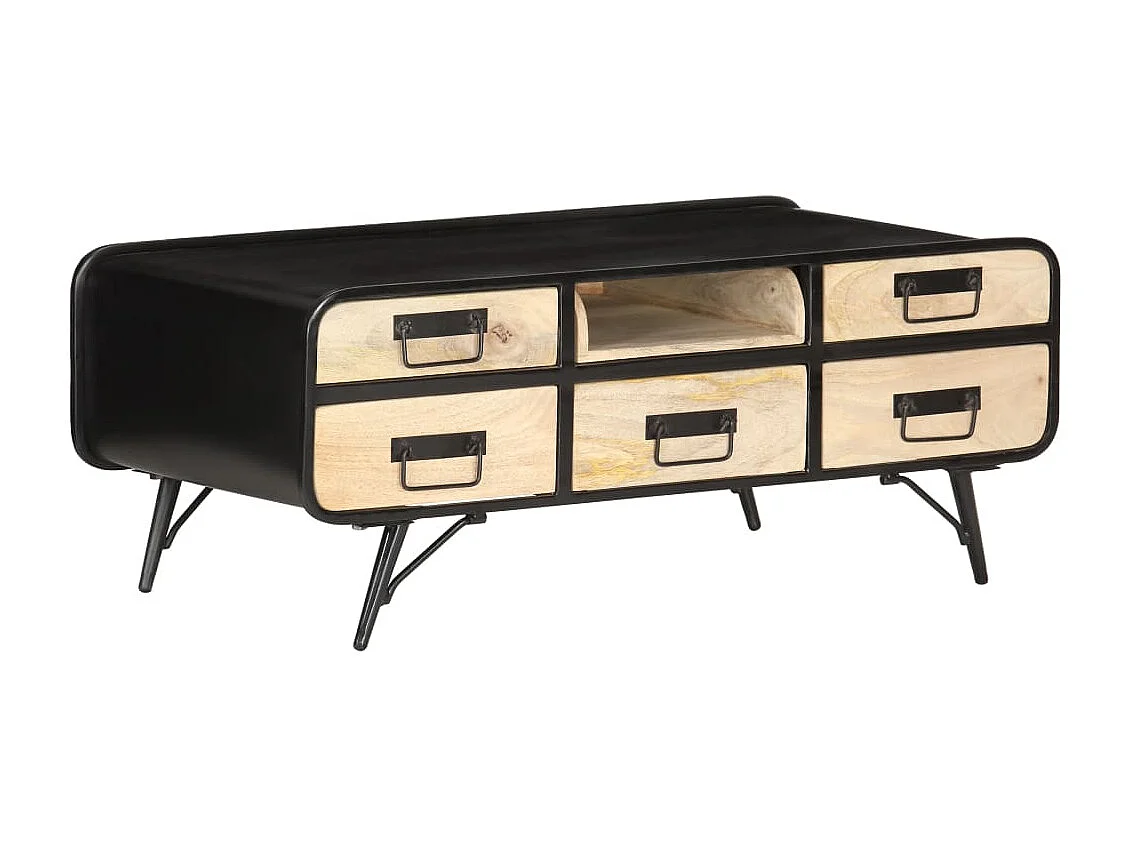 Couchtisch-Beistelltisch-Sofatisch 100x50x40 cm Mango Massivholz SHL80680