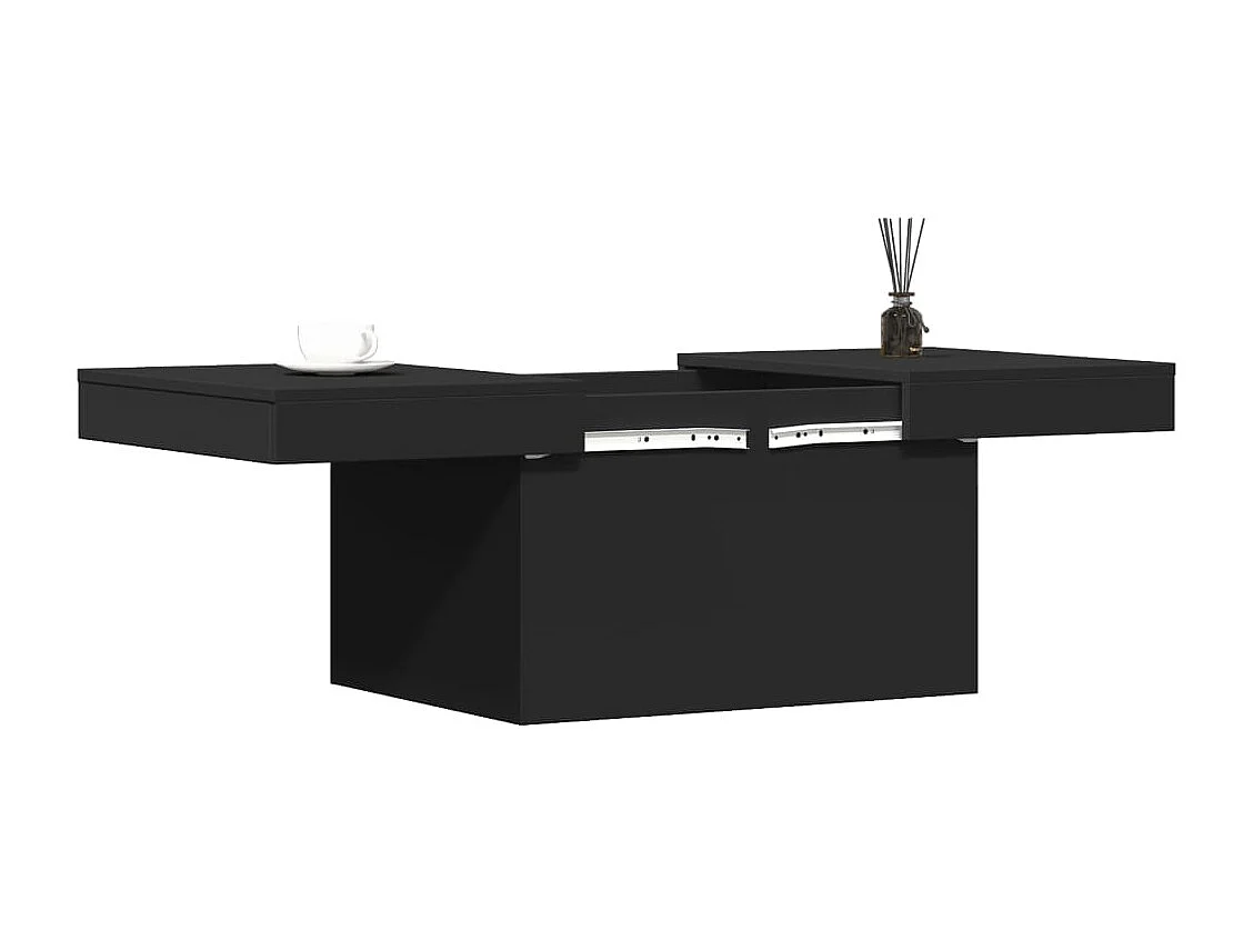 Table basse salon-Table d'appoint noir 80x55x40 cm bois d'ingénierie SHL72610