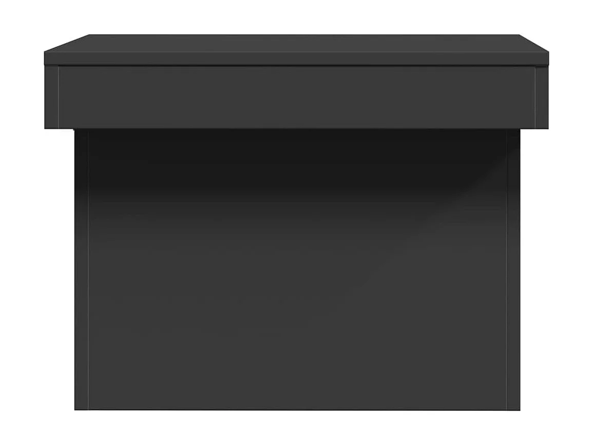 Table basse salon-Table d'appoint noir 80x55x40 cm bois d'ingénierie SHL72610