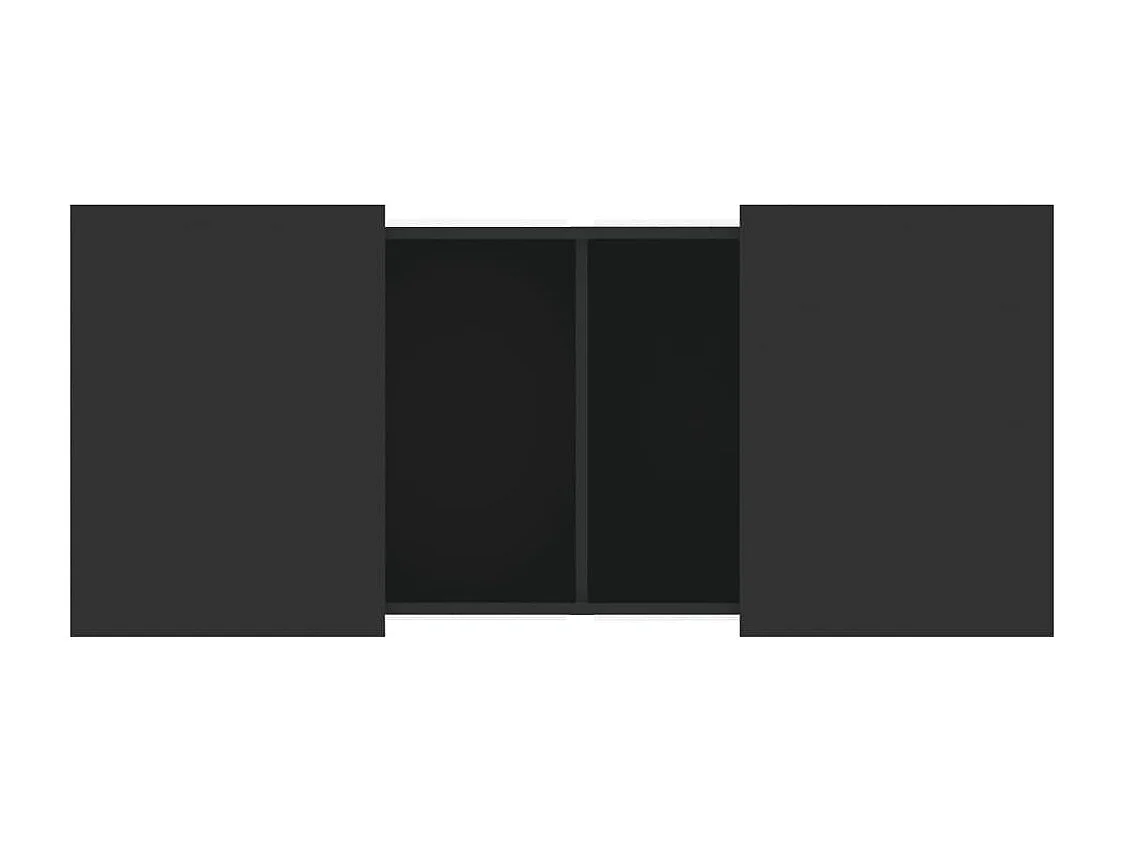 Table basse salon-Table d'appoint noir 80x55x40 cm bois d'ingénierie SHL72610