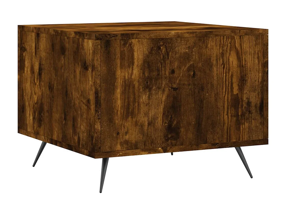 Tables basses salon-Tables d'appoint 2 pcs chêne fumé 50x50x40 cm bois d'ingénierie SHL63255