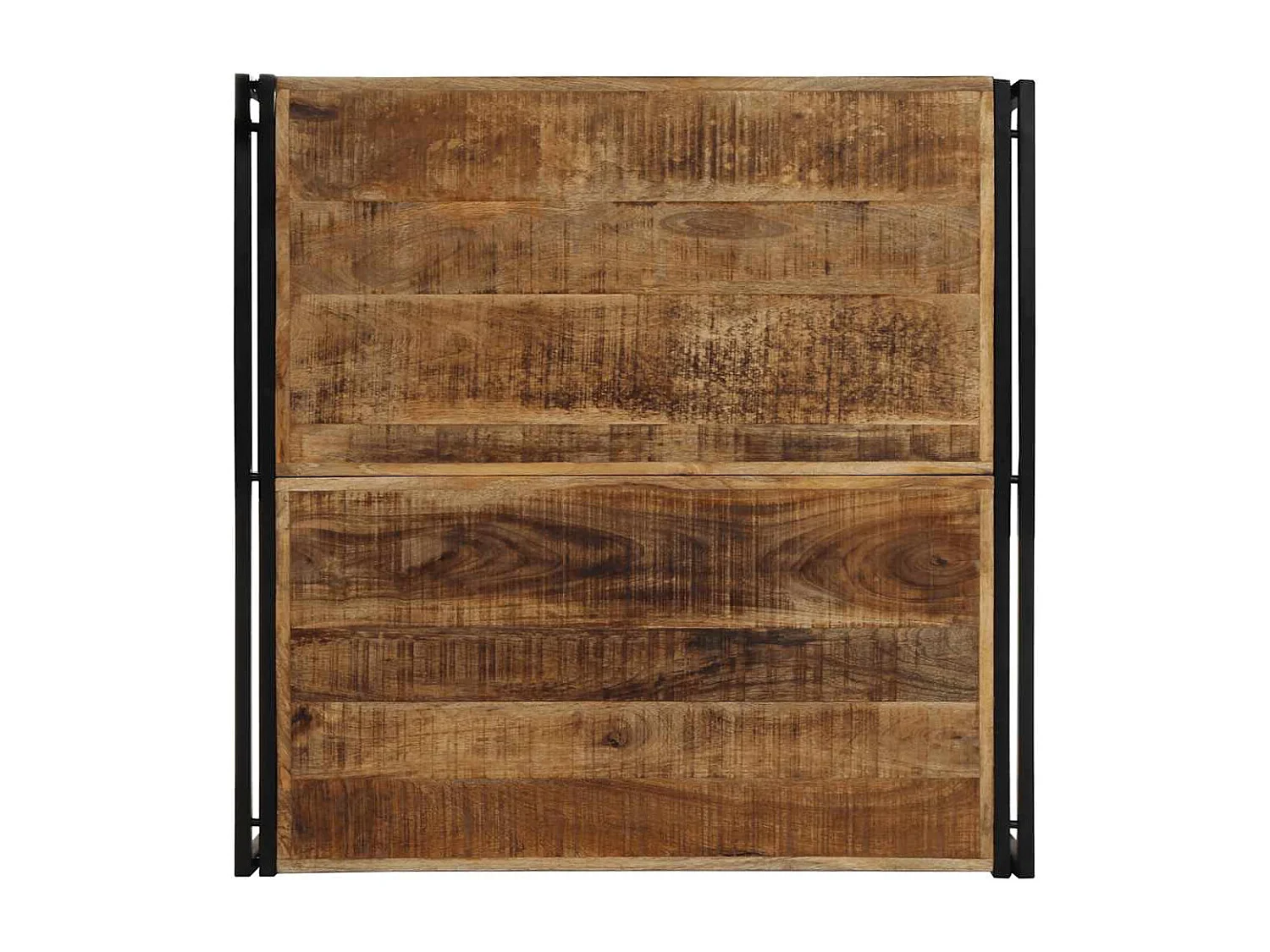 Couchtisch-Wohnzimmertisch-Beistelltische 100x100x35 cm Raues Massivholz Mango SHL45013