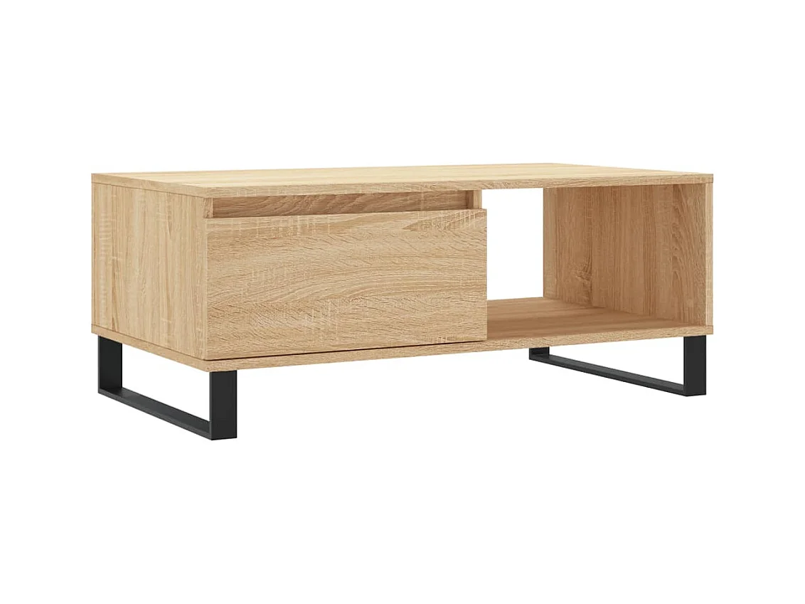 Table basse salon-Table d'appoint Chêne sonoma 90x50x36,5 cm Bois d'ingénierie SHL36822