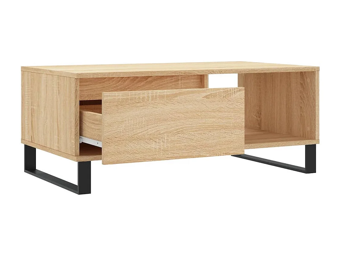 Couchtisch-Wohnzimmertisch-Beistelltische Sonoma-Eiche 90x50x36,5 cm Holzwerkstoff SHL39906