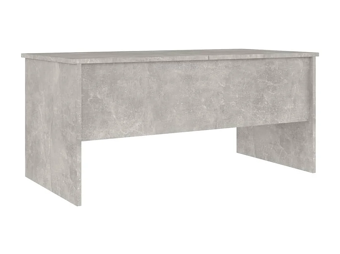 Mesa de centro | Mesa de apoio 102x50.5x46.5cm madeira processada cinza cimento