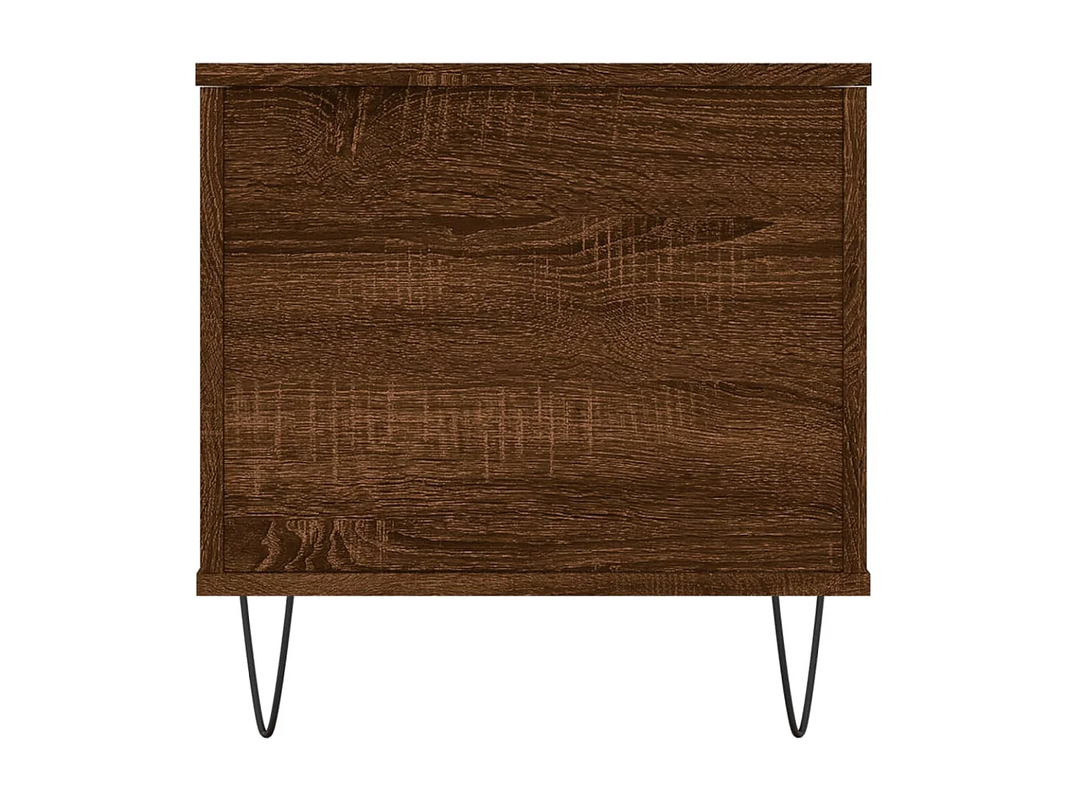 Mesa de centro | Mesa auxiliar superficie de vidrio acero negra 98,5x50x45 cm SHL1501