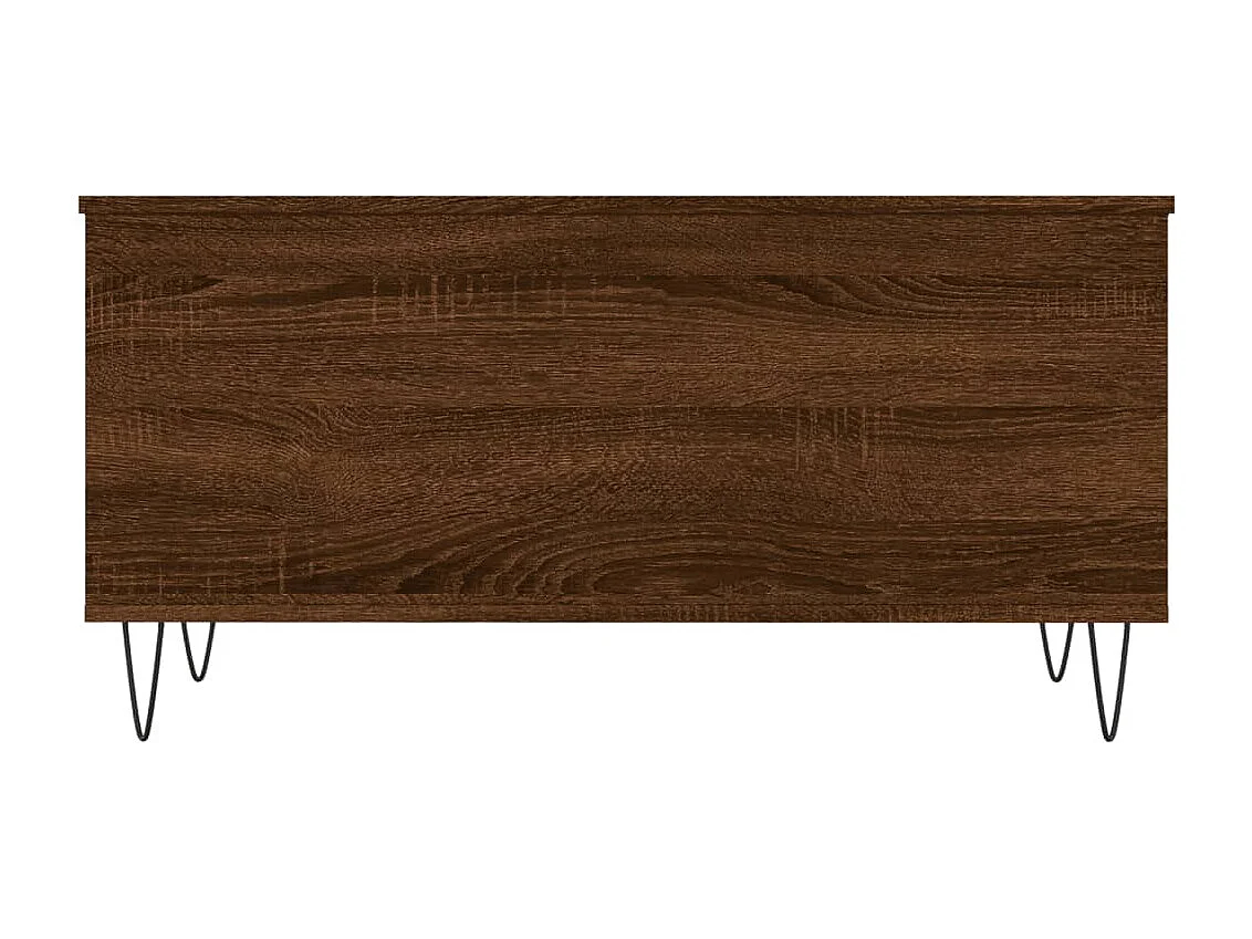 Mesa de centro | Mesa auxiliar superficie de vidrio acero negra 98,5x50x45 cm SHL1501