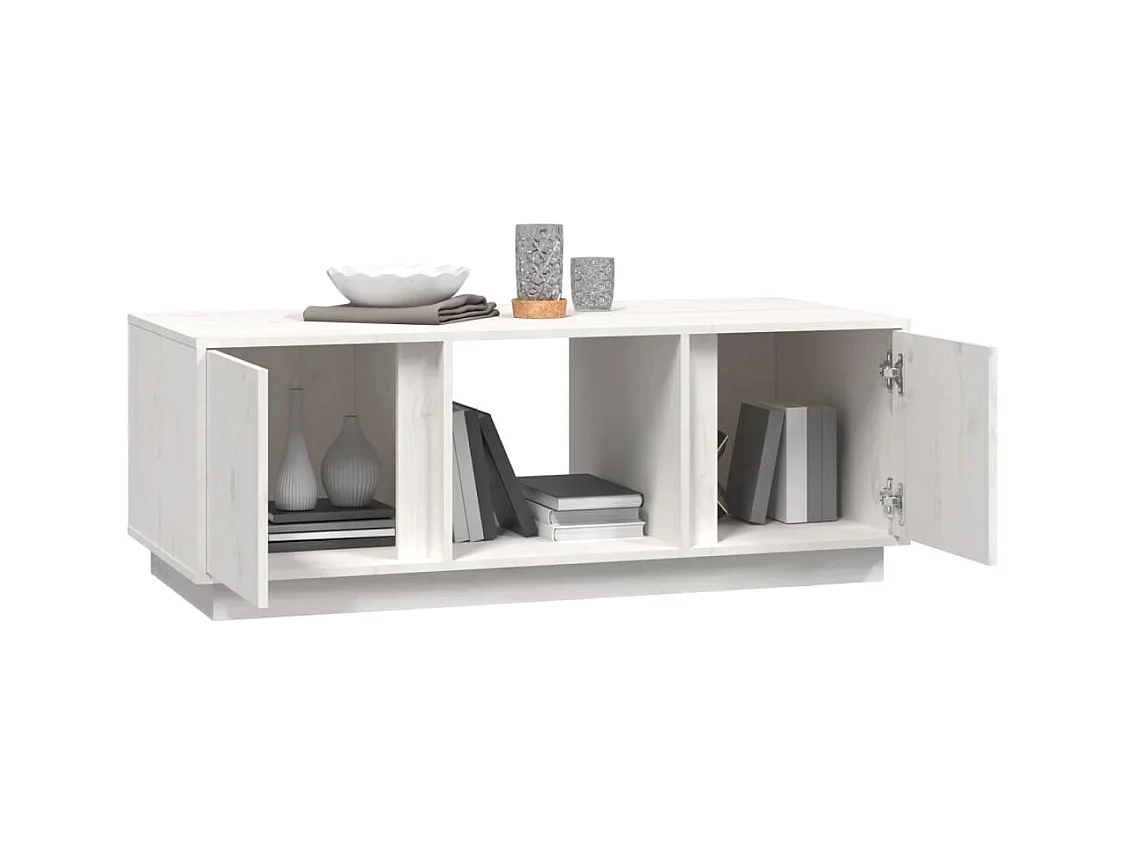 Mesa de centro | Mesa auxiliar madera contrachapada gris hormigón 90x50x40 cm SHL355557