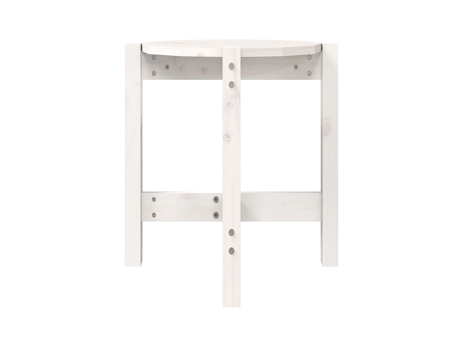 Mesa de centro | Mesa auxiliar madera de ingeniería blanco brillo 60x60x30 cm SHL1191