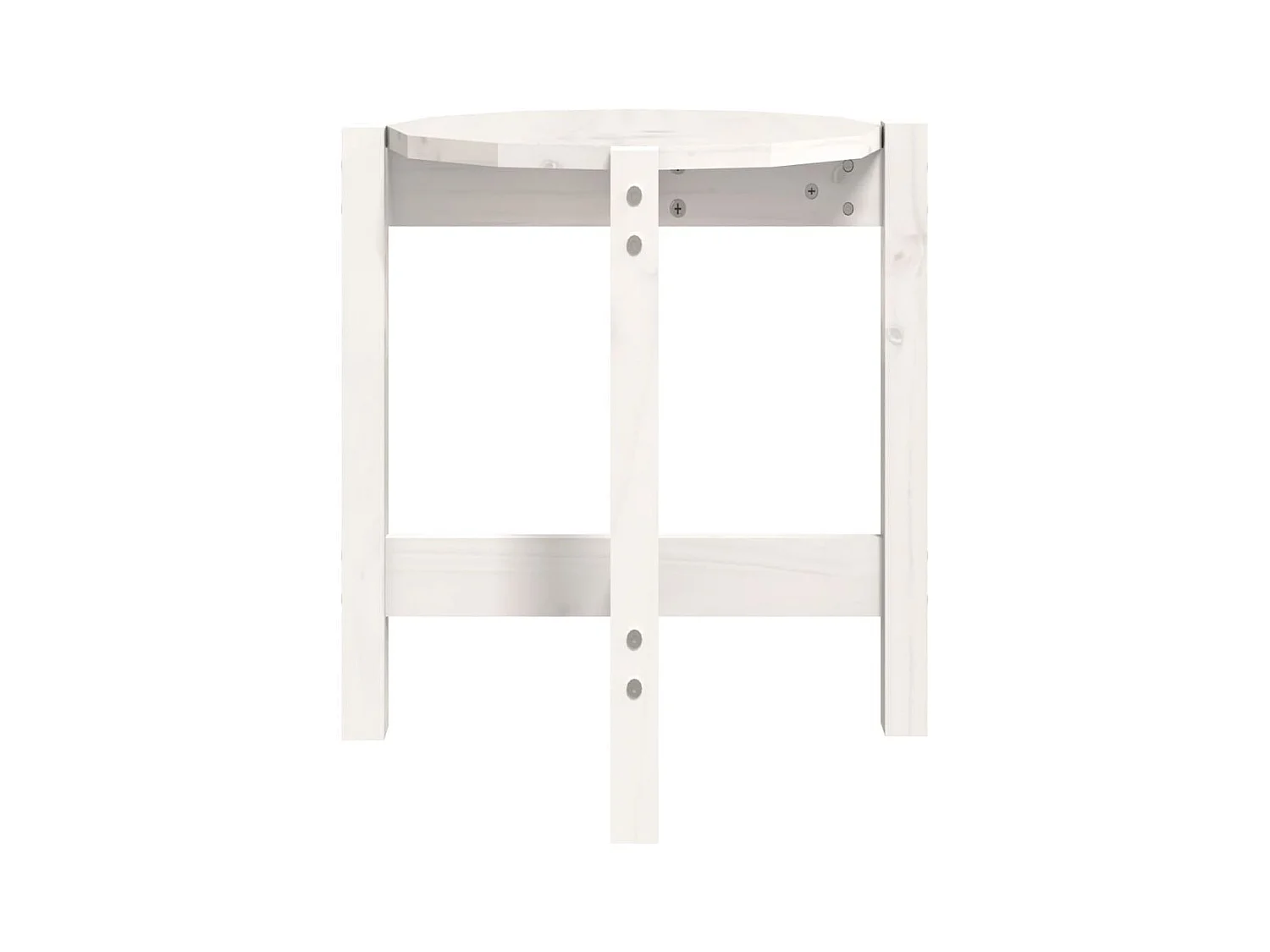 Mesa de centro | Mesa auxiliar madera de ingeniería blanco brillo 60x60x30 cm SHL1191