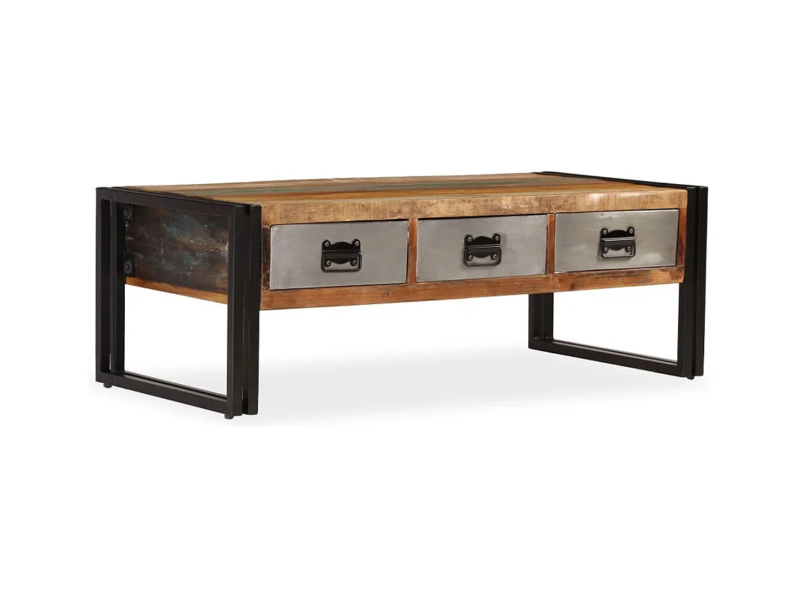 Mesa de centro | Mesa de café | Mesa auxiliar 2 piezas Natural 79x39.5x40 cm SHL3080