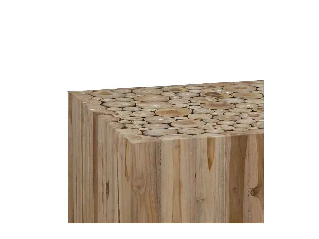 Mesa de centro | Mesa auxiliar salon madera ingeniería y metal roble Sonoma 100x100x30cm SHL3625