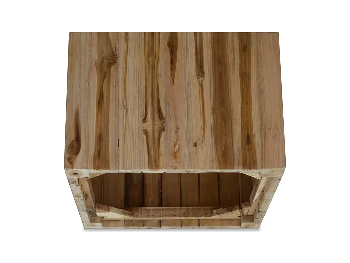 Mesa de centro | Mesa auxiliar salon madera ingeniería y metal roble Sonoma 100x100x30cm SHL3625