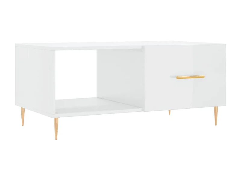 Mesa de centro | Mesa auxiliar madera de ingeniería negra 102x55x42 cm SHL4397