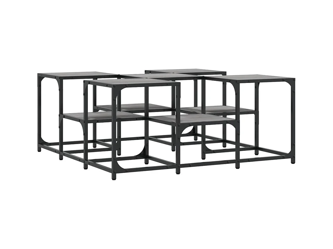 Mesa de centro-Mesa auxiliar de madera maciza de mango 90x50x45cm SHL3791