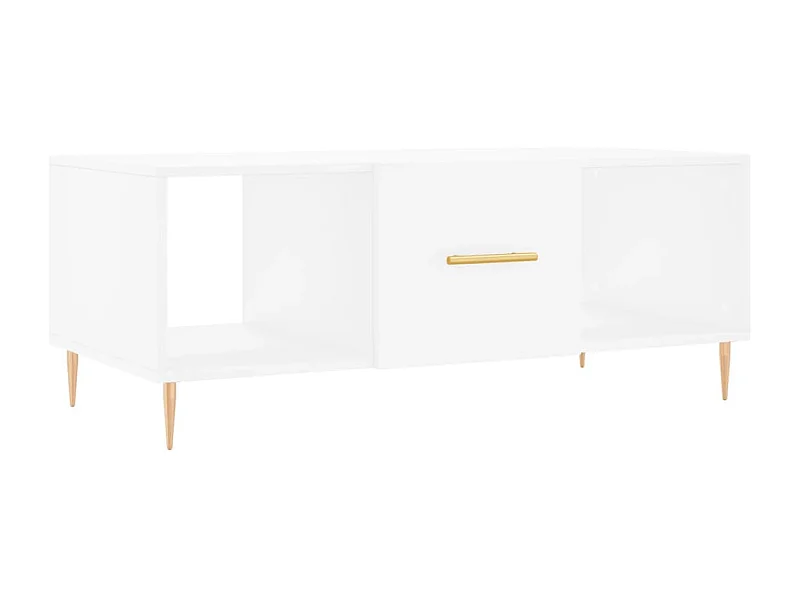 Mesa de centro | Mesa auxiliar madera de ingeniería roble ahumado 100x100x31 cm SHL4343