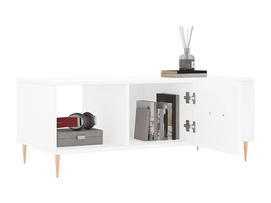 Mesa de centro | Mesa auxiliar madera de ingeniería roble ahumado 100x100x31 cm SHL4343