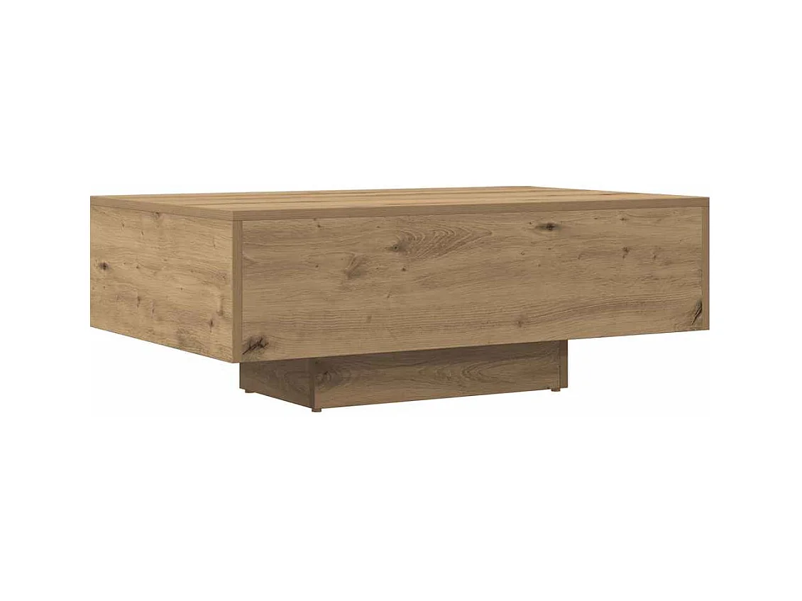 Table basse salon-Table à thé avec rangement chêne artisanal 85x55x31 cm bois d'ingénierie SHL20759