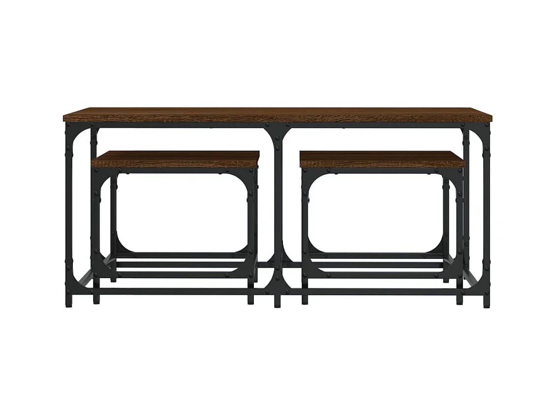 Mesa de centro-Mesa auxiliar con superficie con estampado de arco iris SHL470277