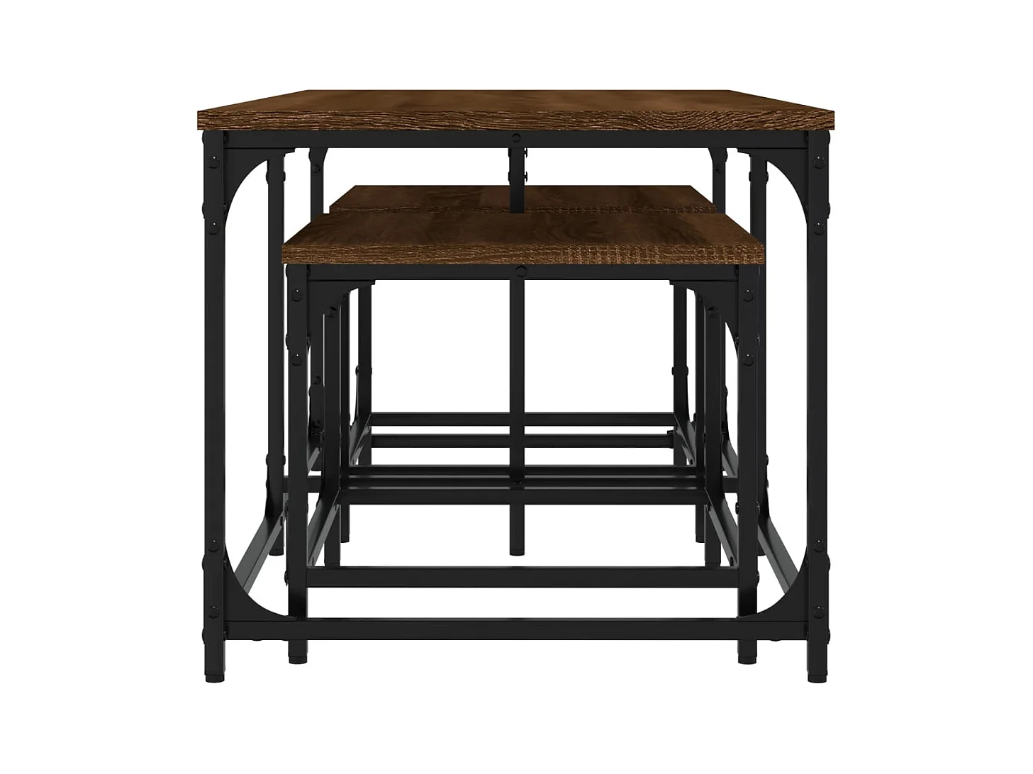 Mesa de centro-Mesa auxiliar con superficie con estampado de arco iris SHL470277