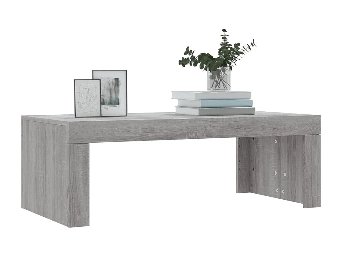 Mesa de centro | Mesa auxiliar madera de ingeniería gris Sonoma 107x107x40 cm SHL2389