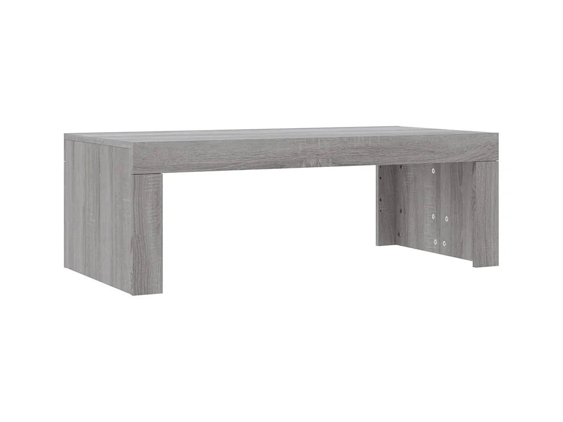 Table basse salon-Table d'appoint sonoma gris 102x50x36 cm bois d'ingénierie SHL89162